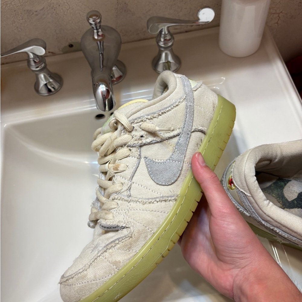 Kids Cream and Gray Sneakers